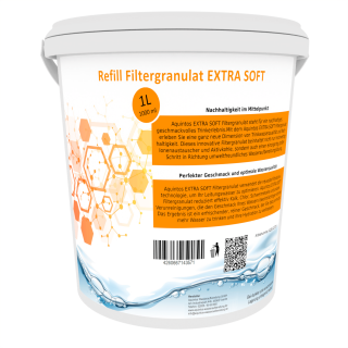 Refill Filtergranulat ‧ Ersatz für BWT soft und Aarke Pure Clean + Taste EXTRA SOFT Filtergranulat von Aquintos