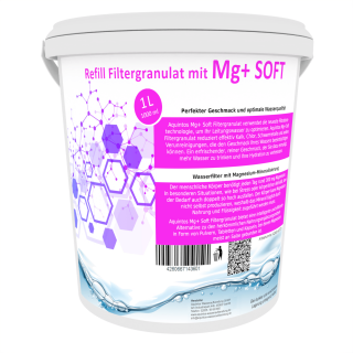 ReFill Filtergranulat mit Mg+ Ersatz für BWT Magnesium Mineralized und Aarke Enriched Mg+ Soft Filtergranulat von Aquintos