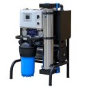 OsmoControl APRO150 Umkehrosmoseanlage Entsalzungsanlage für 150 Liter die Stunde mit Grundfos Dosiersystem und 560 Liter RO-Wasserversorgung