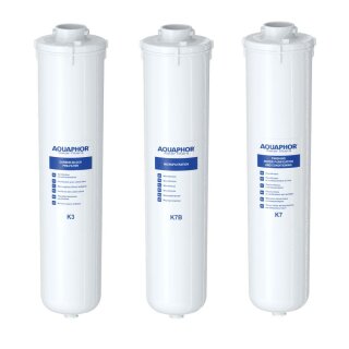 AQUAPHOR Crystal ECO Trio Wasserfilter Set K3 - K7B - K7