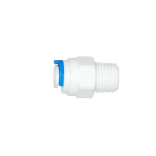 Aquintos Easy & Quick Einschraub-Verbinder 12,7 mm (1/2") Schlauch x 3/8" AG