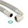 Aquintos® Flexschlauch DN25 - 1" ÜMB x1" IG 50cm - HDPE Trinkwasser Panzerschlauch Edelstahlschlauch