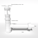 Aquintos MKB100 ECO-Line Wasserenthärtungsanlage • Entkalkungsanlage inkl.100 Kg Salz, RDX Rückspülfilter, Härtemessbesteck, Harzreiniger, Siphon, 2x Flexschläuche und Bypassventil