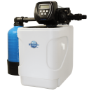 Aquintos MKC32 TOP-Line Twin Wasserenthärtungsanlage • Entkalkungsanlage inkl. Harzreiniger, Siphon, Härtemessbesteck, 2x Flexschläuche, Montageblock und 100 Kg Salz