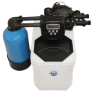 Aquintos MKC32 TOP-Line Twin Wasserenthärtungsanlage • Entkalkungsanlage inkl. Harzreiniger, Siphon, Härtemessbesteck, 2x Flexschläuche, Montageblock und 100 Kg Salz