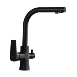 Aquintos Tivoli Black 3-Wege Wasserhahn schwarz mattt