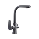 Aquintos Tivoli Black 3-Wege Wasserhahn anthrazit grau