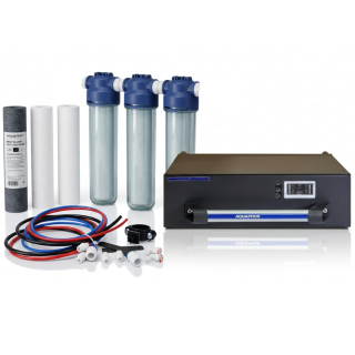 Umkehrosmoseanlage OsmoControl APRO-100  für 100L/h - inkl. GROSS DUO Vorfiltersystem und 35 L Wasserspeicher im Koffer