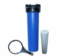Big Blue Filtergeh&auml;use Trinkwasserfilter 20 x 4,5 Zoll mit 1 1/2 Zoll IG -  DN25 und 2 O-Ringe + Sedimentfilter 20&micro; und Filterschl&uuml;ssel