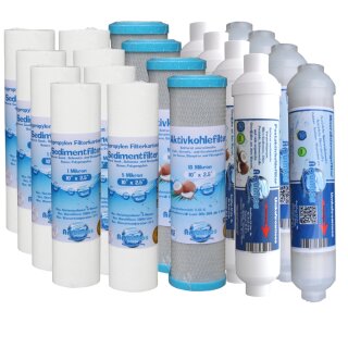 20 Ersatzfilter Osmose Filter Umkehrosmose f&uuml;r 2 Jahre Wasserfilter Osmosis Neu
