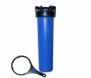 Big Blue Filtergehäuse Trinkwasserfilter 20 x 4,5 Zoll mit 1 Zoll IG -  DN25 und 2 O-Ringe + Filterschlüssel