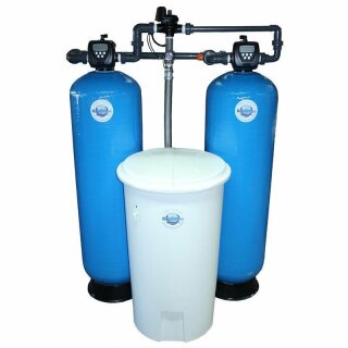 Aquintos MDC 700 WS 1,5 CI Doppel-Enthärtungsanlage-Pendelanlage-Wasserenthärtungsanlage-Entkalkungsanlage-Weichwasseranlage-Wasserenthärter mit separatem Salz,- Solebehälter für Industrie und Gewerbe